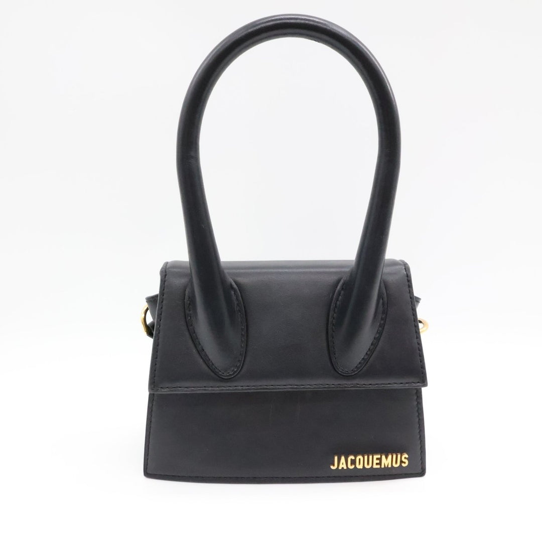 Jacquemus Le Chiquito Medium Black Moyen Crossbody Handbag - Lux Central