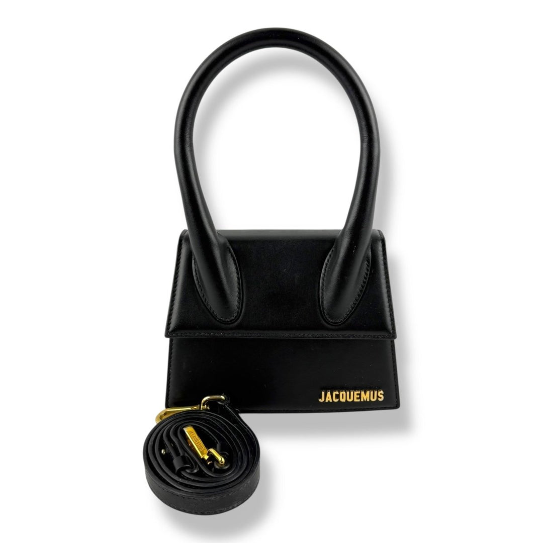 Jacquemus Le Chiquito Medium Black Moyen Crossbody Handbag - Lux Central