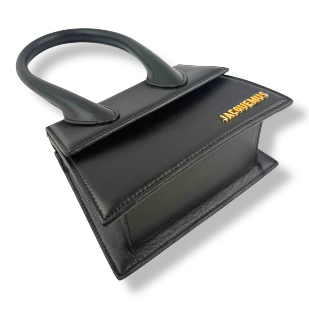 Jacquemus Le Chiquito Medium Black Moyen Crossbody Handbag - Lux Central