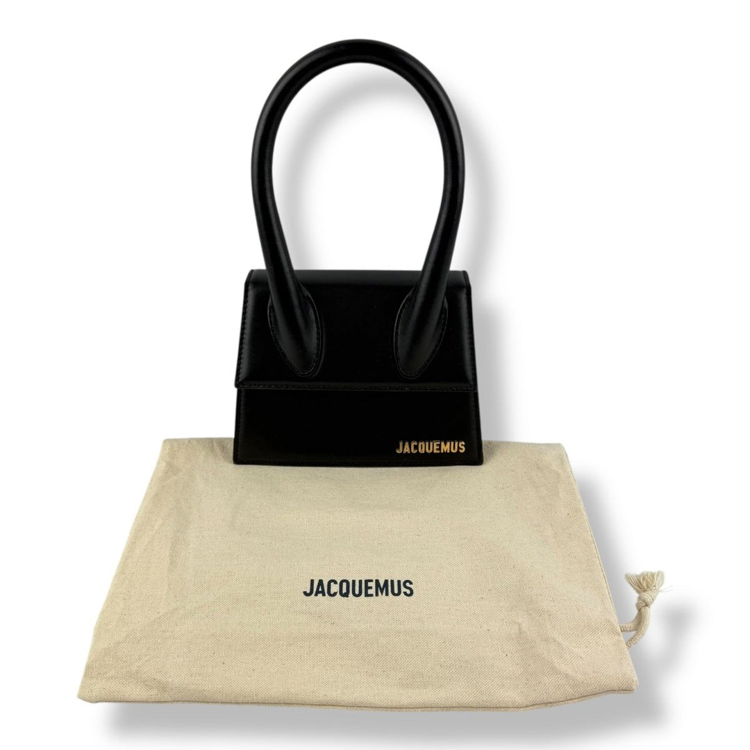 Jacquemus Le Chiquito Medium Black Moyen Crossbody Handbag - Lux Central