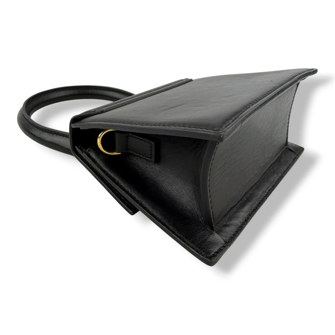 Jacquemus Le Chiquito Medium Black Moyen Crossbody Handbag - Lux Central