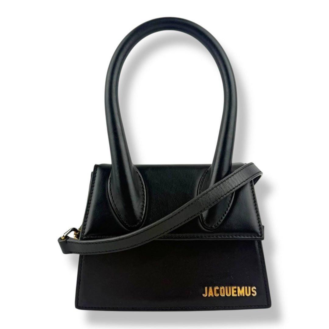 Jacquemus Le Chiquito Medium Black Moyen Crossbody Handbag - Lux Central
