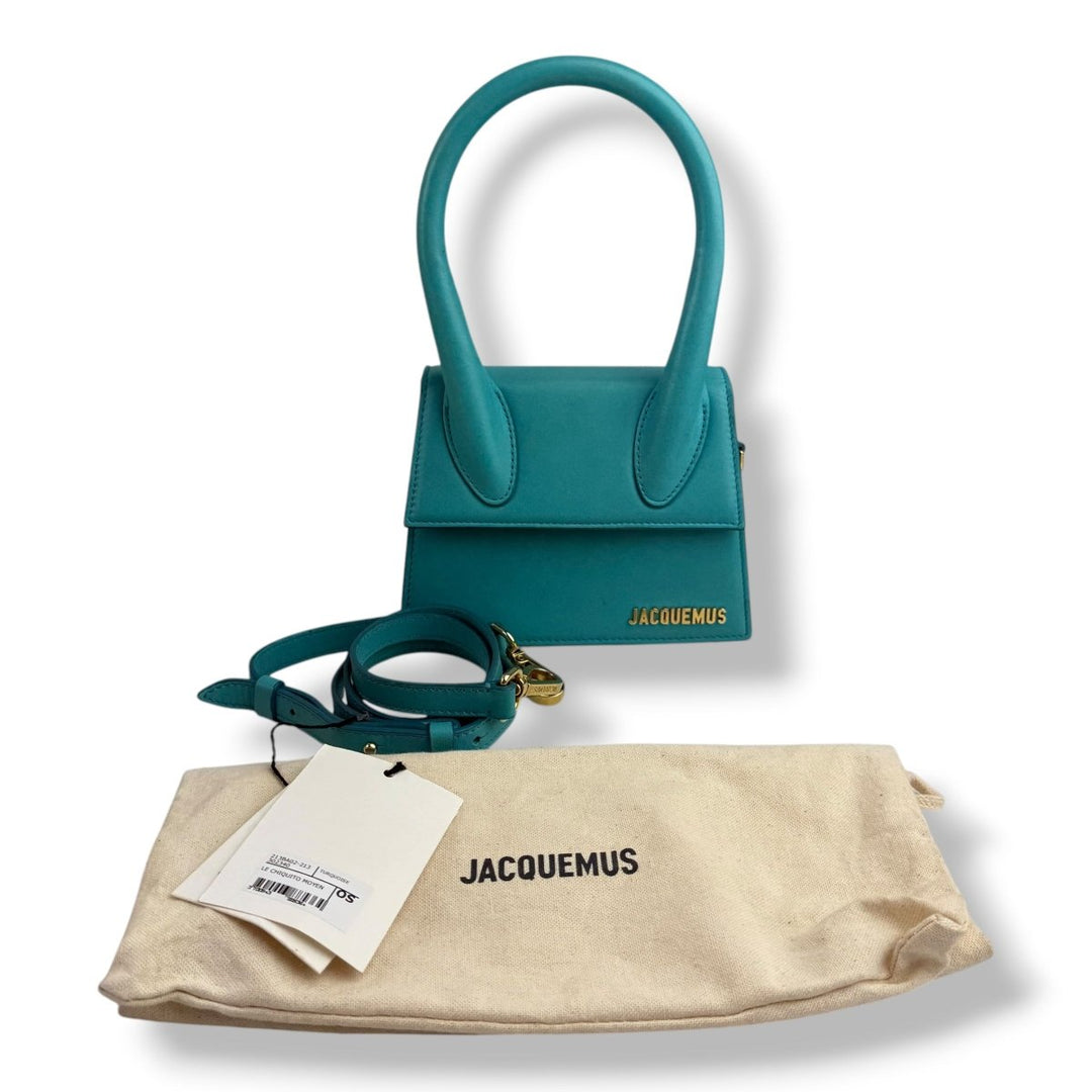 Jacquemus Le Chiquito Medium Blue Moyen Crossbody Handbag - Lux Central