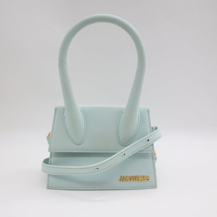 Jacquemus Le Chiquito Medium Light Blue Moyen Crossbody Handbag - Lux Central