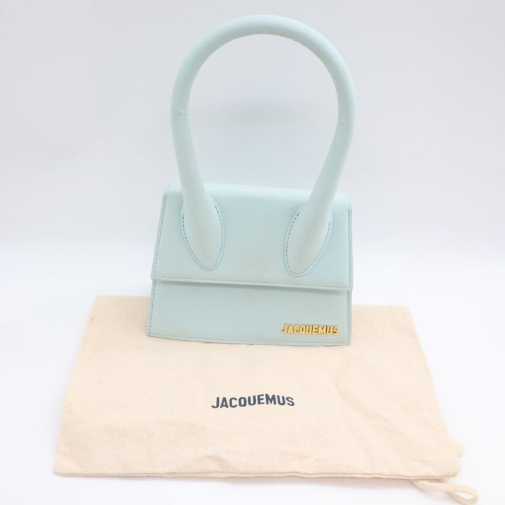 Jacquemus Le Chiquito Medium Light Blue Moyen Crossbody Handbag - Lux Central