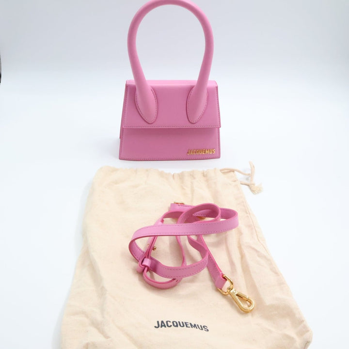 Jacquemus Le Chiquito Medium Pink Moyen Crossbody Handbag - Lux Central