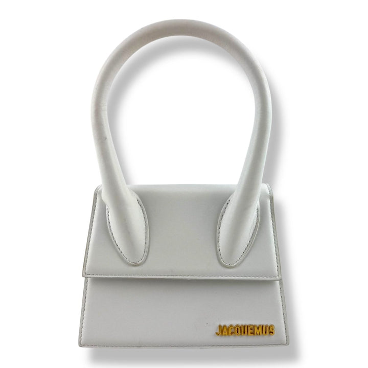 Jacquemus Le Chiquito Medium White Moyen Crossbody Handbag - Lux Central