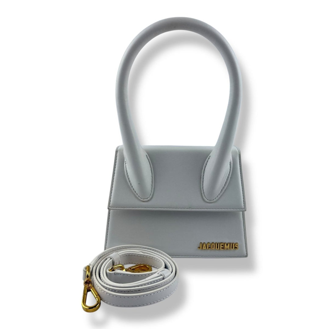 Jacquemus Le Chiquito Medium White Moyen Crossbody Handbag - Lux Central