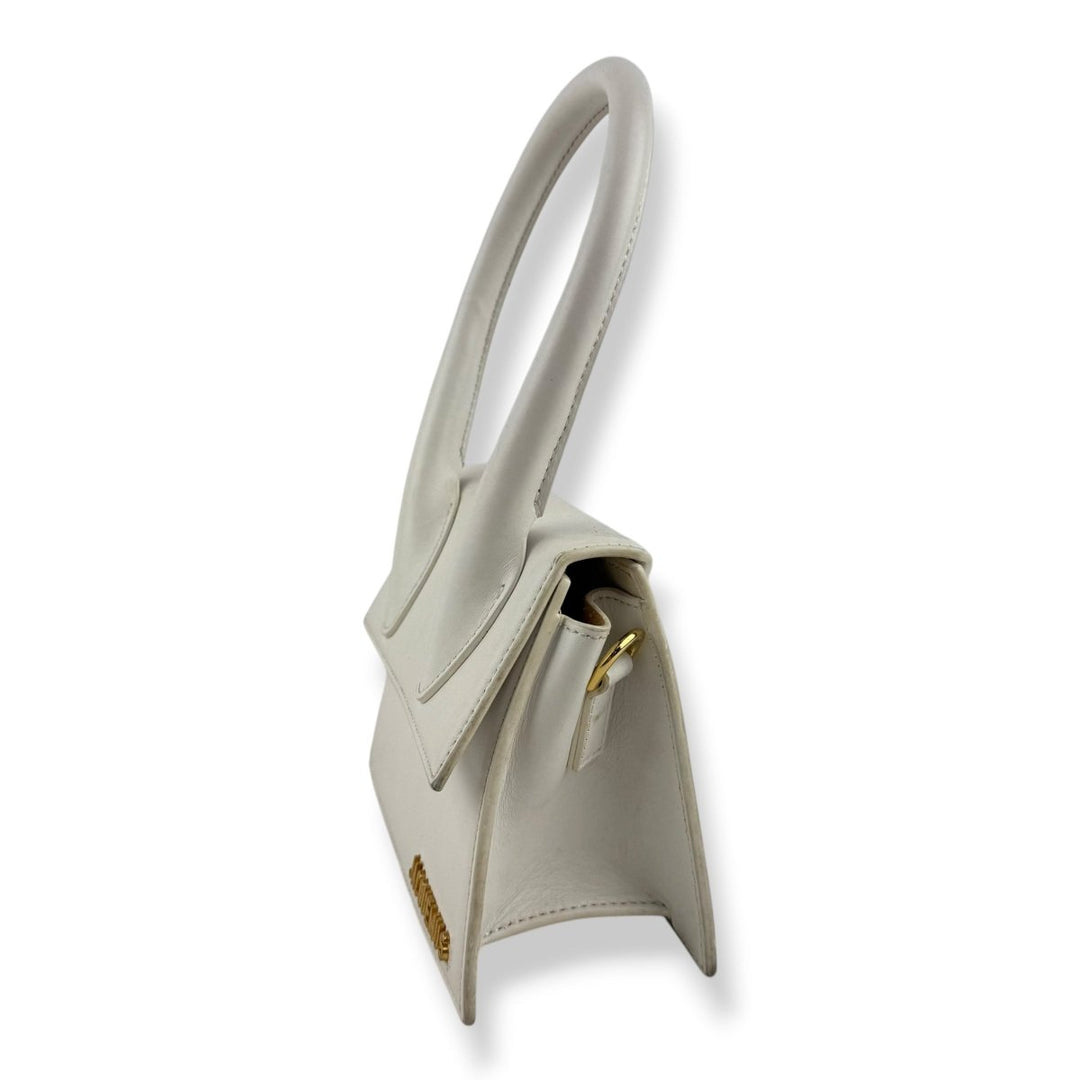 Jacquemus Le Chiquito Medium White Moyen Crossbody Handbag - Lux Central