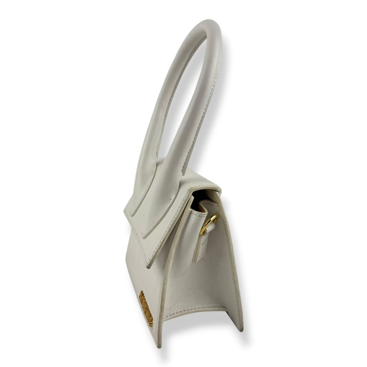 Jacquemus Le Chiquito Medium White Moyen Crossbody Handbag - Lux Central
