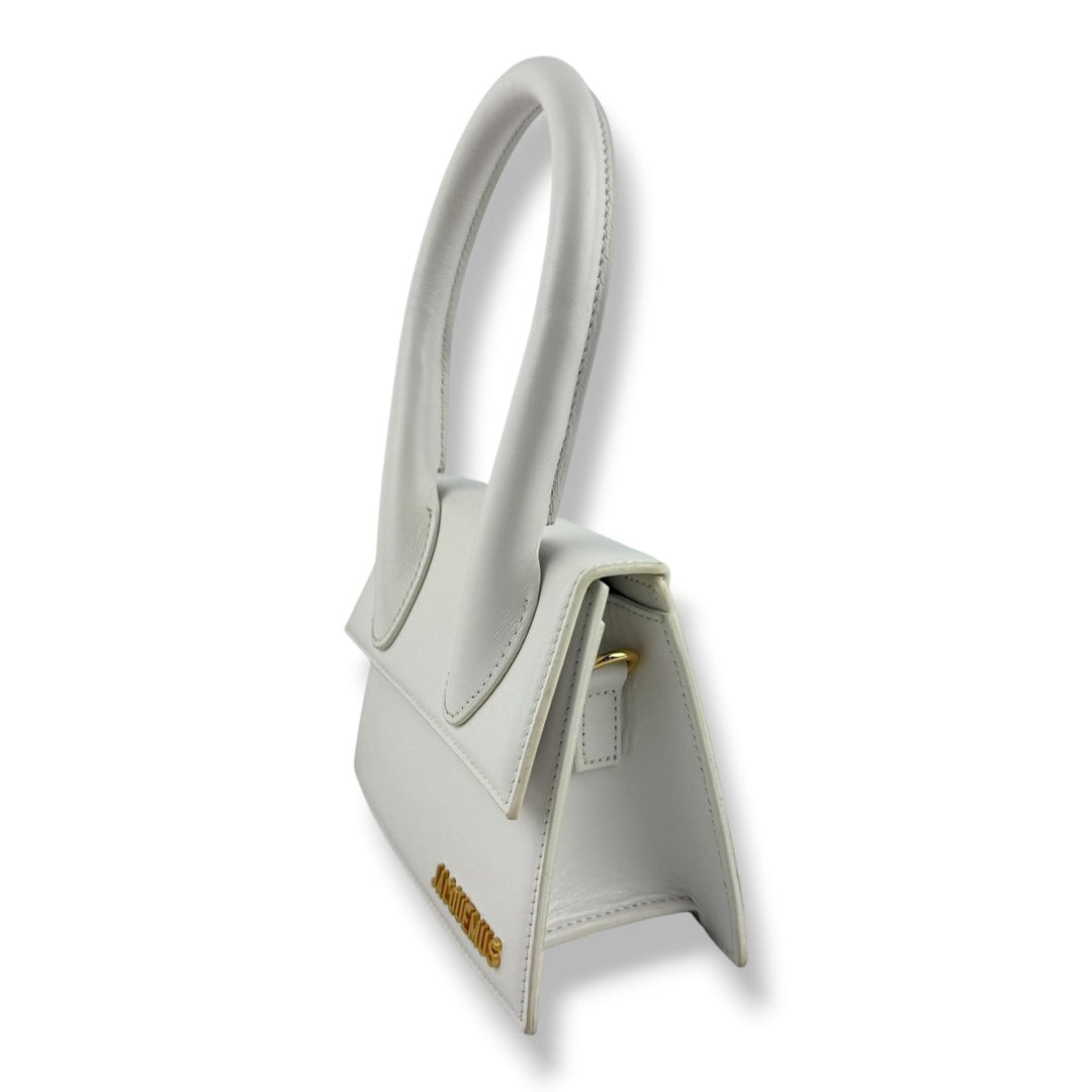 Jacquemus Le Chiquito Medium White Moyen Crossbody Handbag - Lux Central