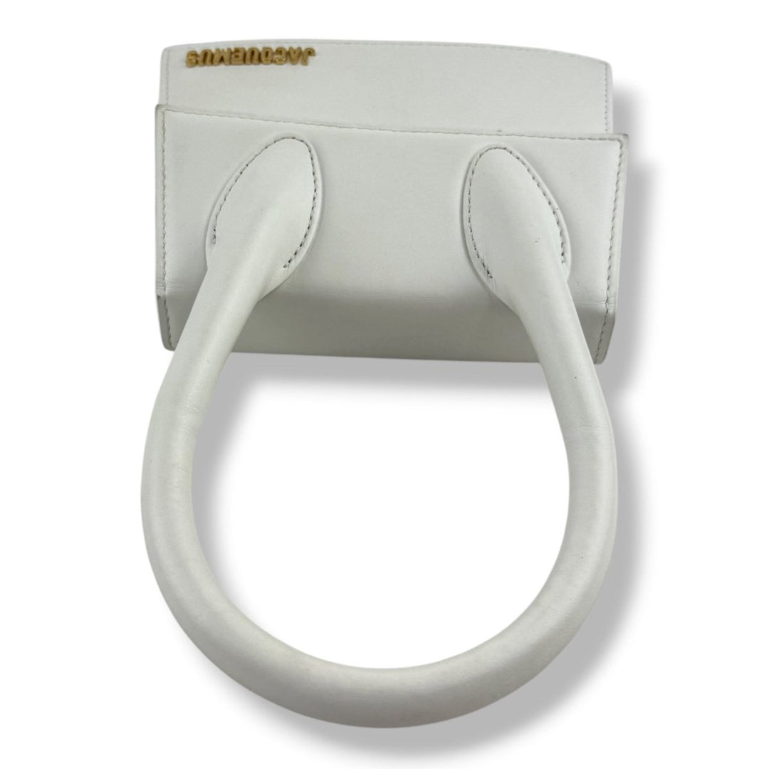 Jacquemus Le Chiquito Medium White Moyen Crossbody Handbag - Lux Central