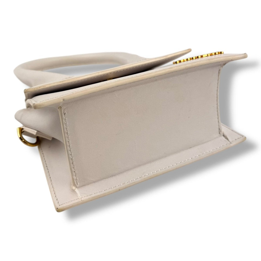 Jacquemus Le Chiquito Medium White Moyen Crossbody Handbag - Lux Central