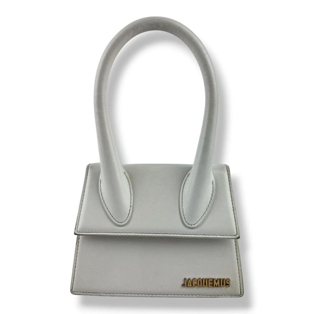 Jacquemus Le Chiquito Medium White Moyen Crossbody Handbag - Lux Central