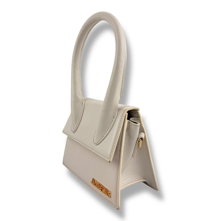 Jacquemus Le Chiquito Medium White Moyen Crossbody Handbag - Lux Central