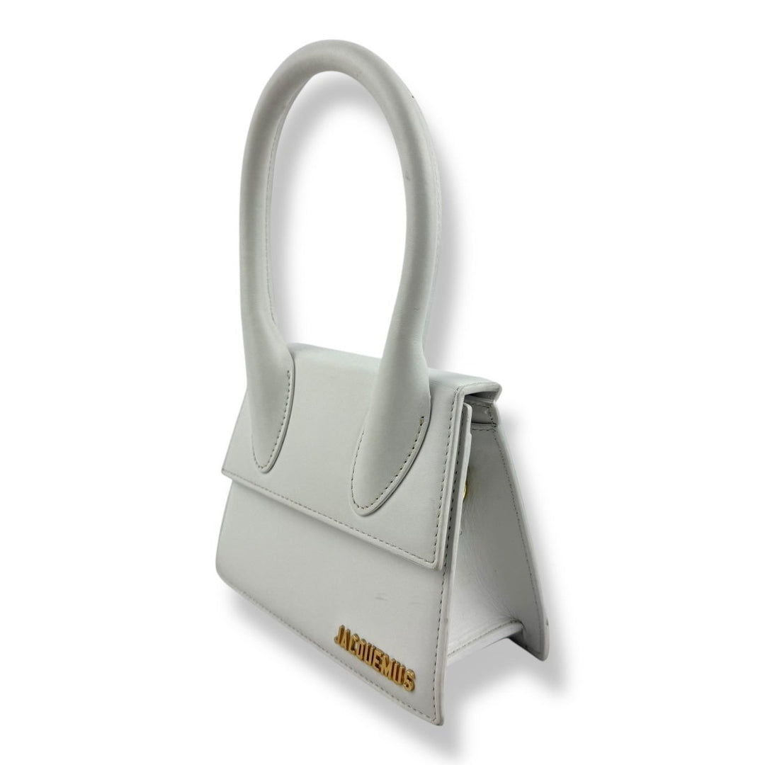 Jacquemus Le Chiquito Medium White Moyen Crossbody Handbag - Lux Central