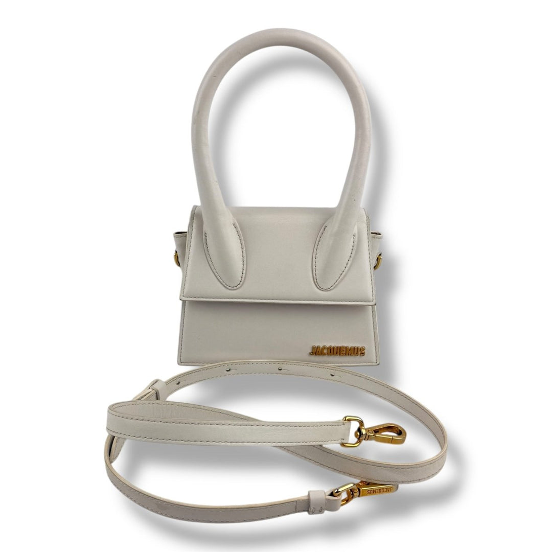 Jacquemus Le Chiquito Medium White Moyen Crossbody Handbag - Lux Central