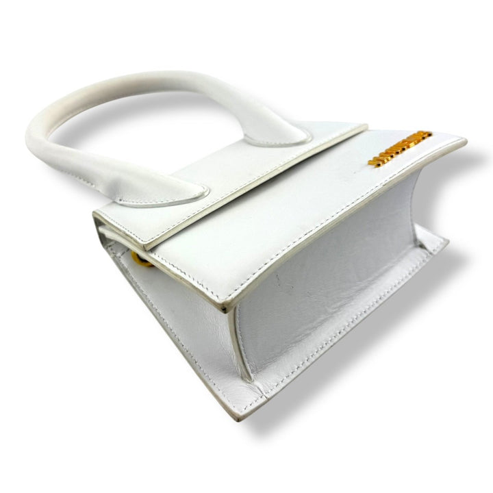 Jacquemus Le Chiquito Medium White Moyen Crossbody Handbag - Lux Central