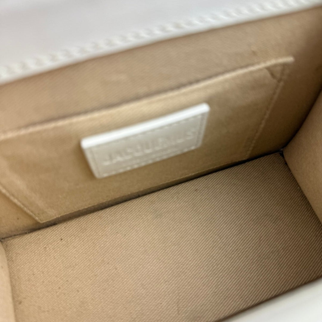 Jacquemus Le Chiquito Medium White Moyen Crossbody Handbag - Lux Central