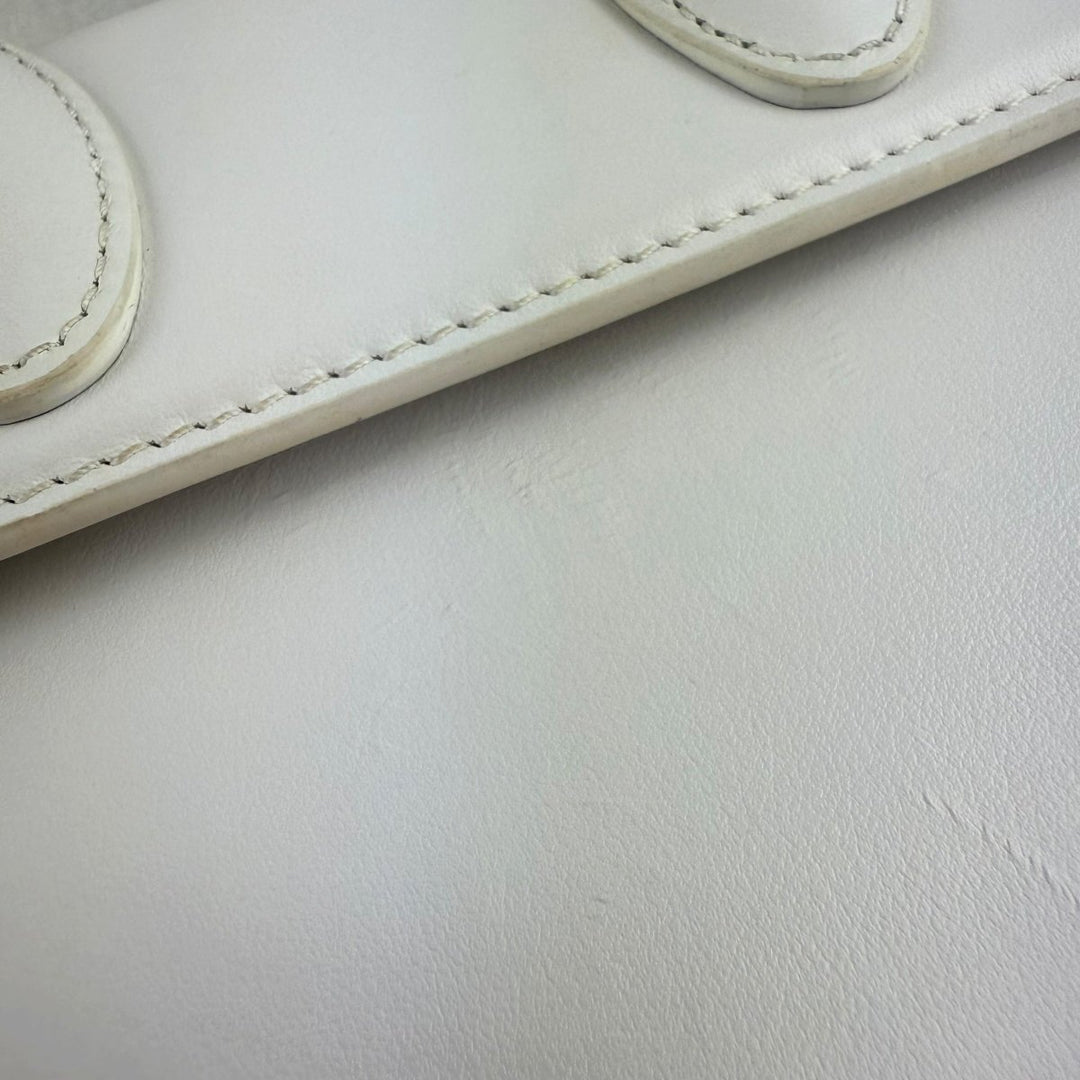 Jacquemus Le Chiquito Medium White Moyen Crossbody Handbag - Lux Central