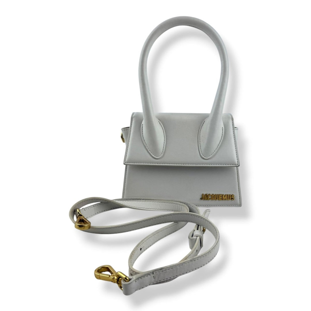 Jacquemus Le Chiquito Medium White Moyen Crossbody Handbag - Lux Central