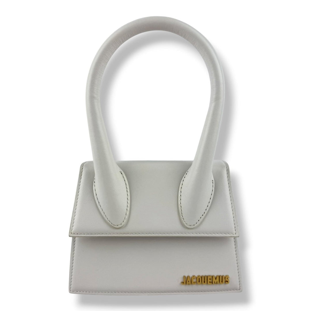 Jacquemus Le Chiquito Medium White Moyen Crossbody Handbag - Lux Central