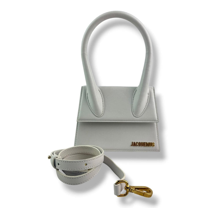 Jacquemus Le Chiquito Medium White Moyen Crossbody Handbag - Lux Central