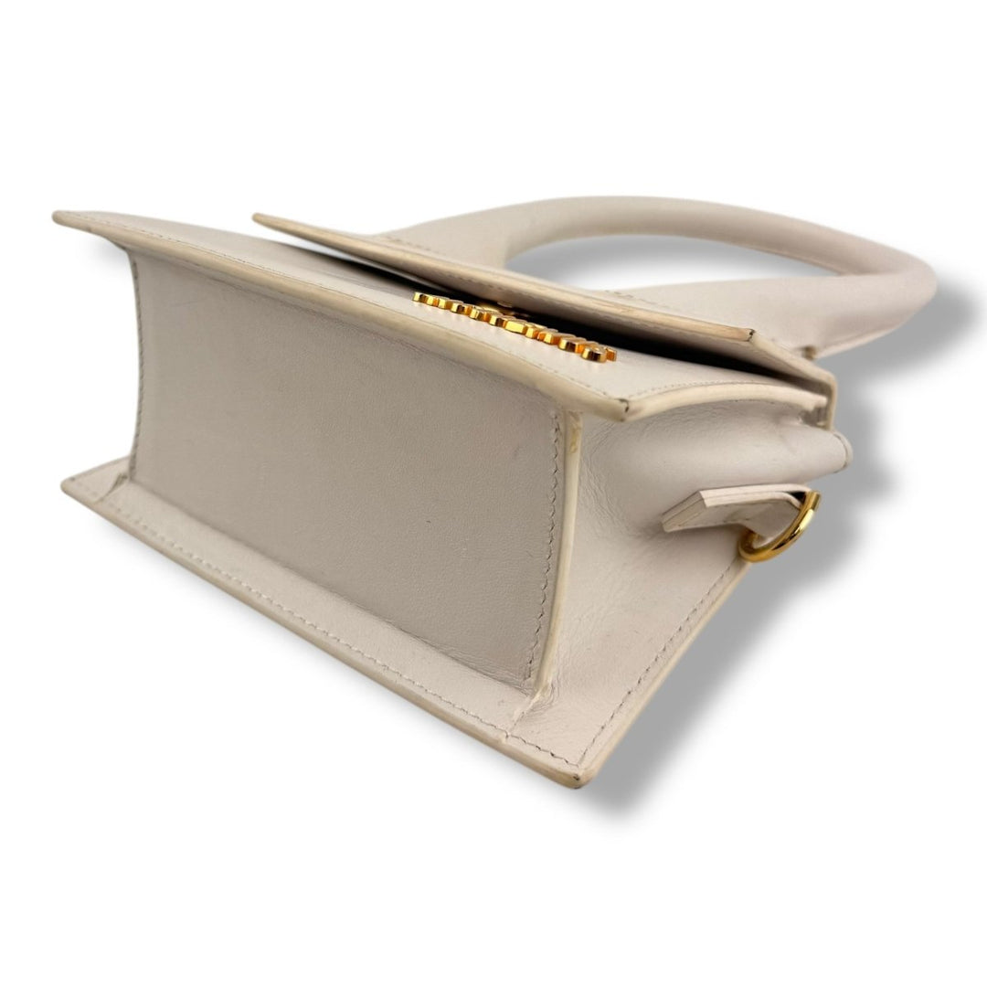 Jacquemus Le Chiquito Medium White Moyen Crossbody Handbag - Lux Central