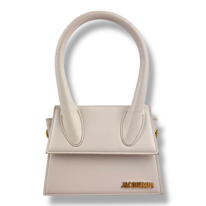 Jacquemus Le Chiquito Medium White Moyen Crossbody Handbag - Lux Central