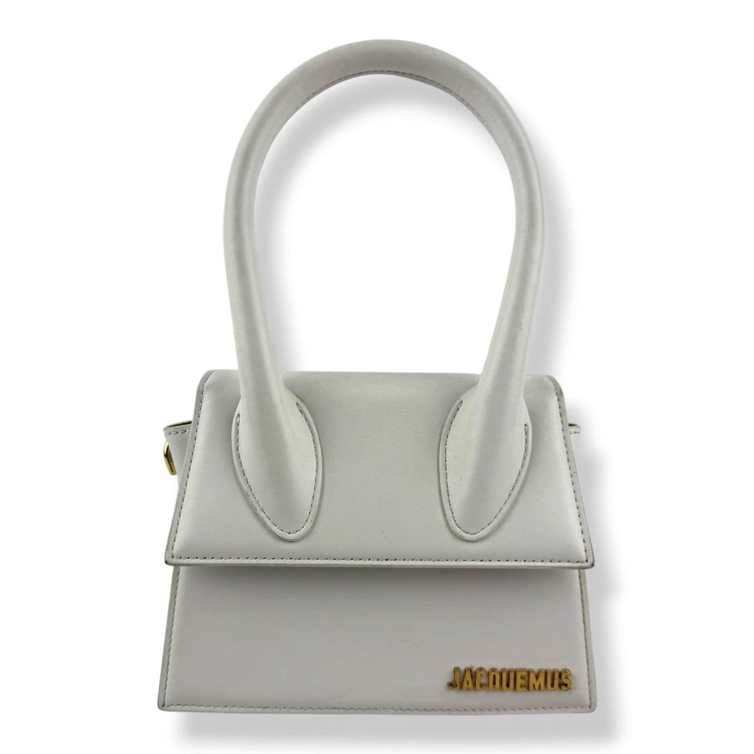 Jacquemus Le Chiquito Medium White Moyen Crossbody Handbag - Lux Central