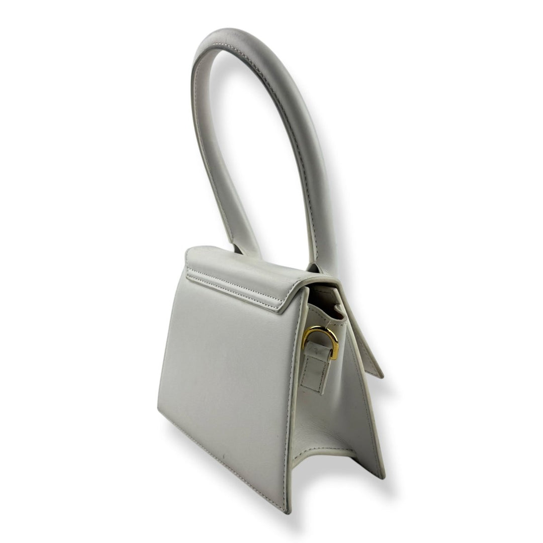 Jacquemus Le Chiquito Medium White Moyen Crossbody Handbag - Lux Central