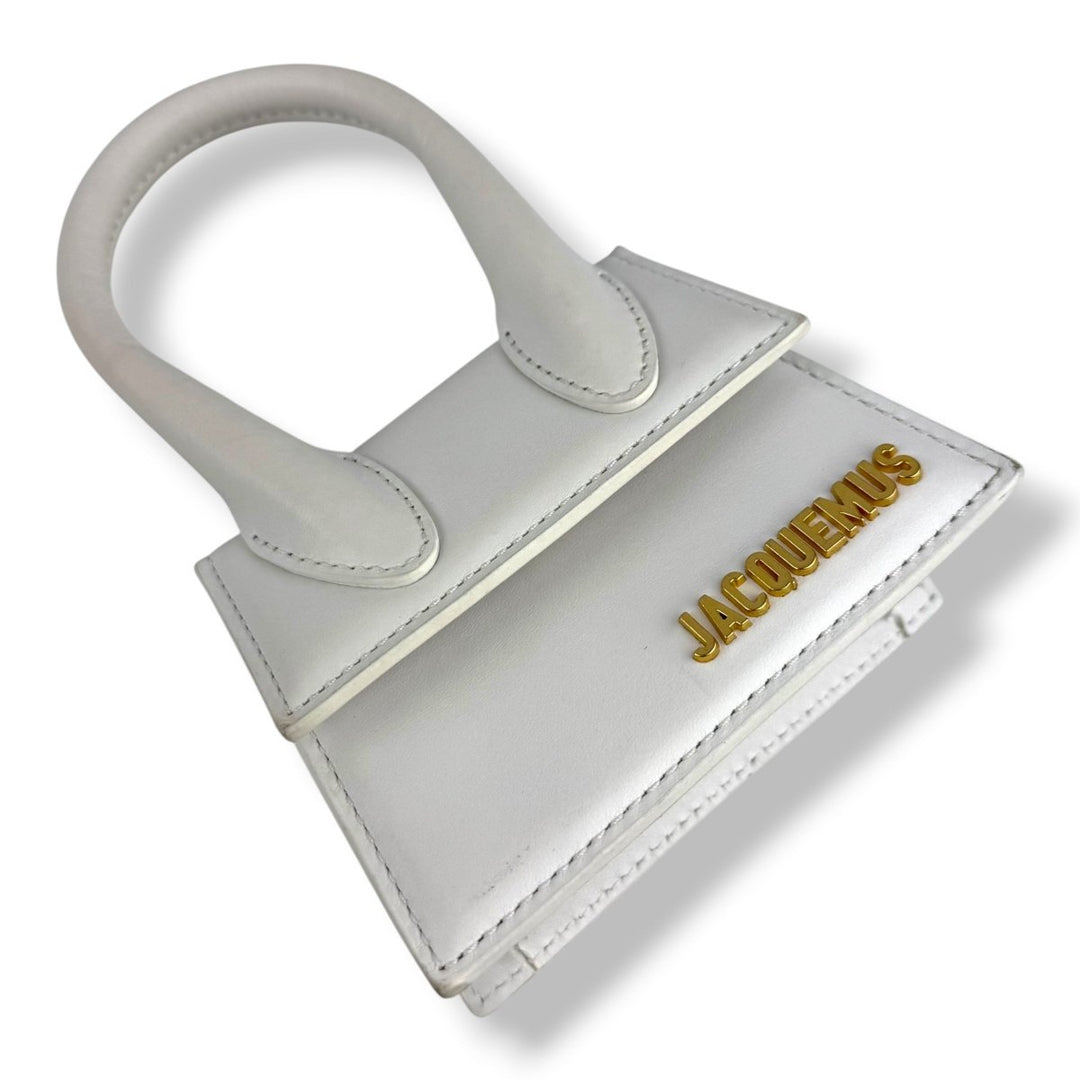 Jacquemus Le Chiquito Mini White Moyen Crossbody Handbag - Lux Central