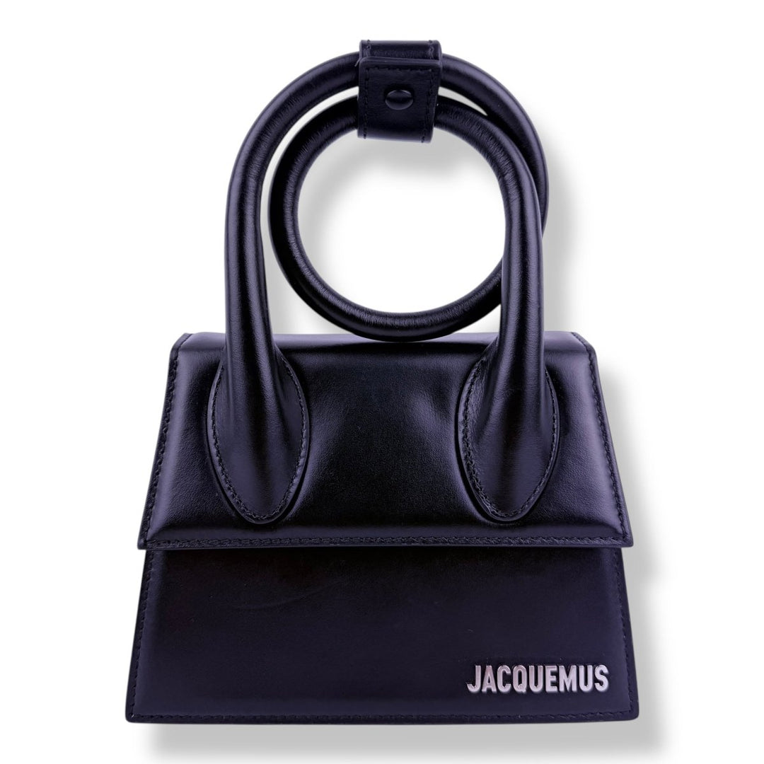 Jacquemus Le Chiquito Noeud Black Crossbody Handbag - Lux Central