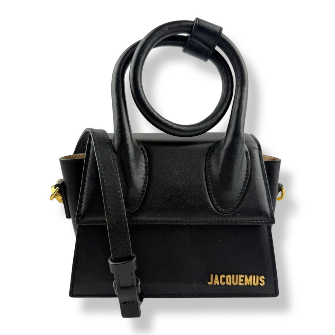 Jacquemus Le Chiquito Noeud Black Crossbody Handbag - Lux Central