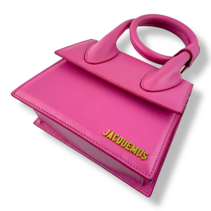 Jacquemus Le Chiquito Noeud Pink Crossbody Handbag - Lux Central
