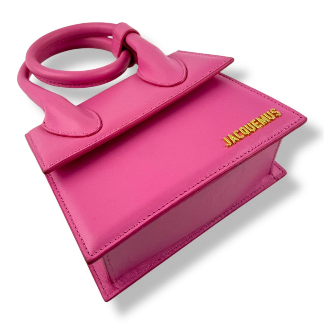 Jacquemus Le Chiquito Noeud Pink Crossbody Handbag - Lux Central