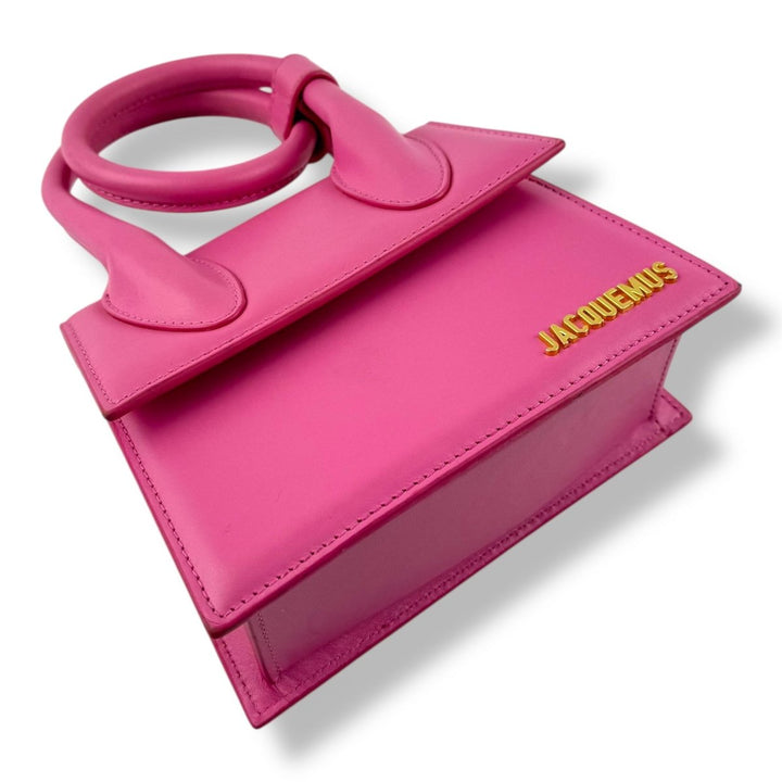 Jacquemus Le Chiquito Noeud Pink Crossbody Handbag - Lux Central