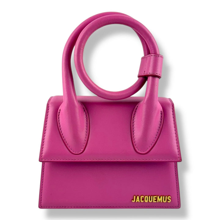 Jacquemus Le Chiquito Noeud Pink Crossbody Handbag - Lux Central