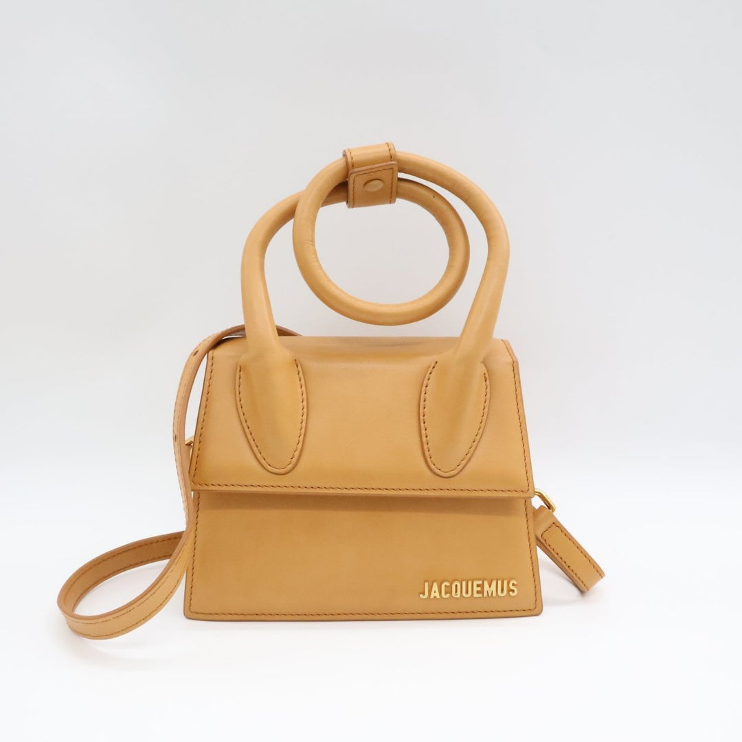 Jacquemus Le Chiquito Noeud Tan Crossbody Handbag - Lux Central