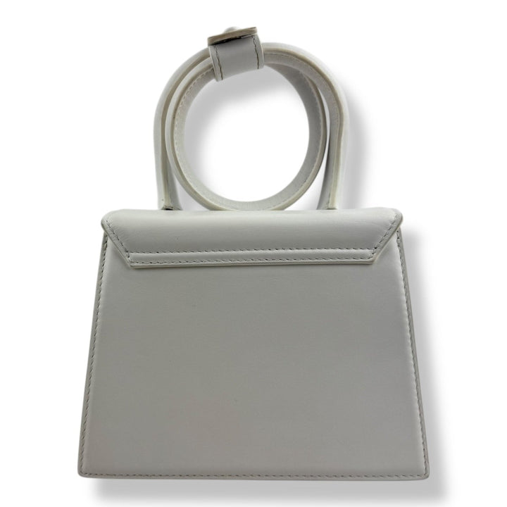 Jacquemus Le Chiquito Noeud White Crossbody Handbag - Lux Central