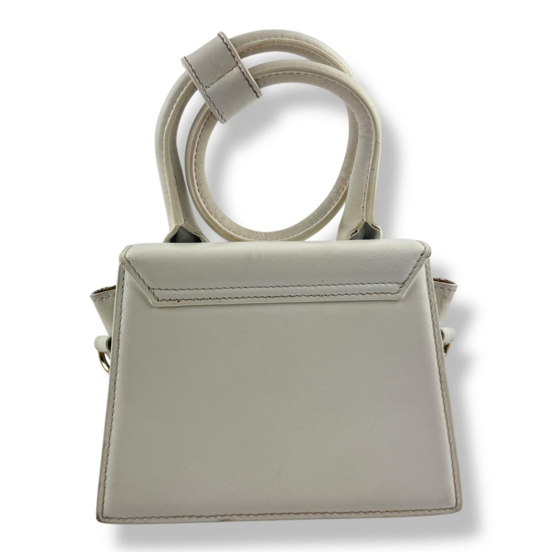 Jacquemus Le Chiquito Noeud White Crossbody Handbag - Lux Central