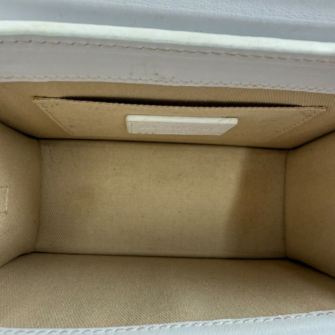 Jacquemus Le Chiquito Noeud White Crossbody Handbag - Lux Central