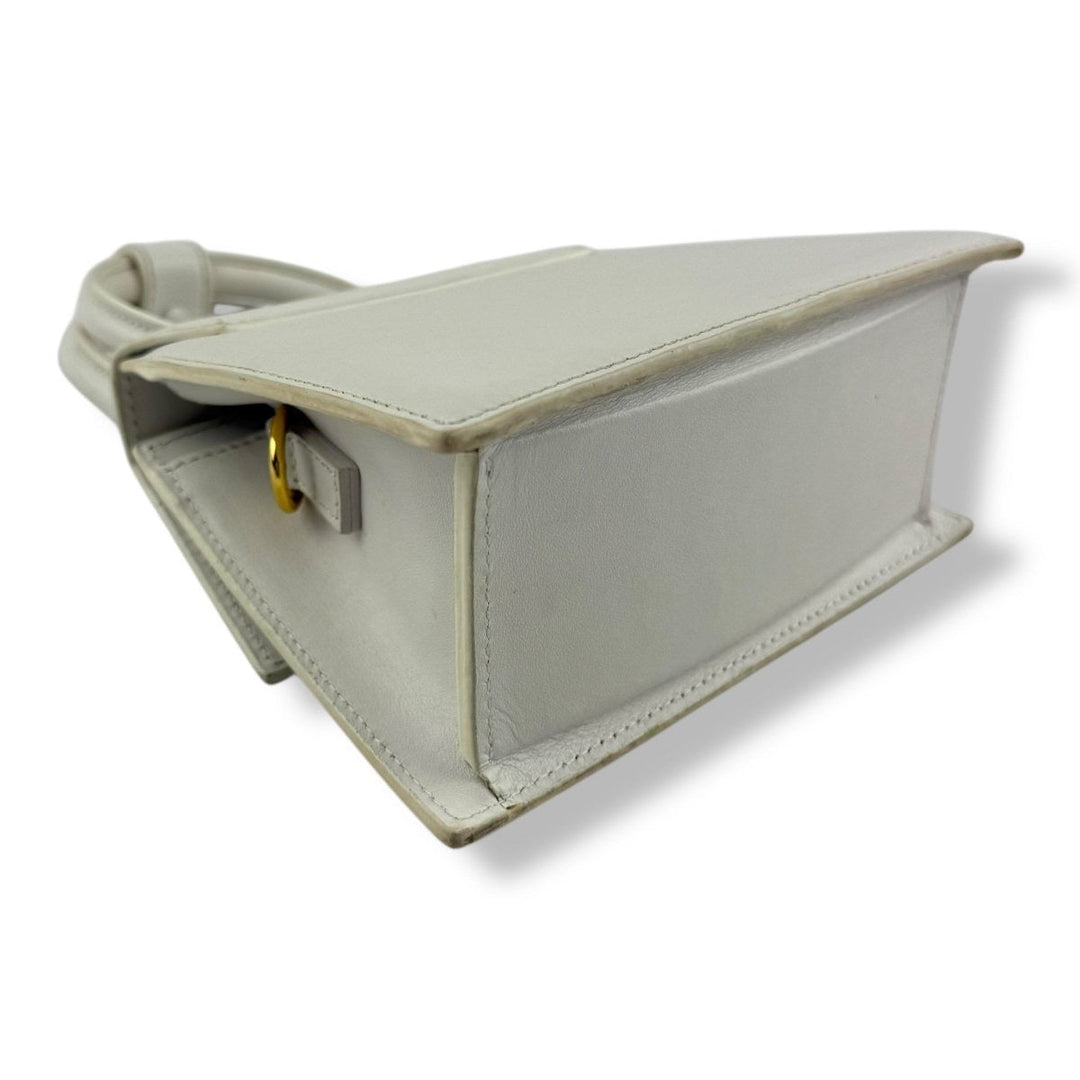 Jacquemus Le Chiquito Noeud White Crossbody Handbag - Lux Central