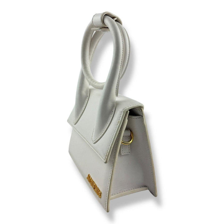 Jacquemus Le Chiquito Noeud White Crossbody Handbag - Lux Central