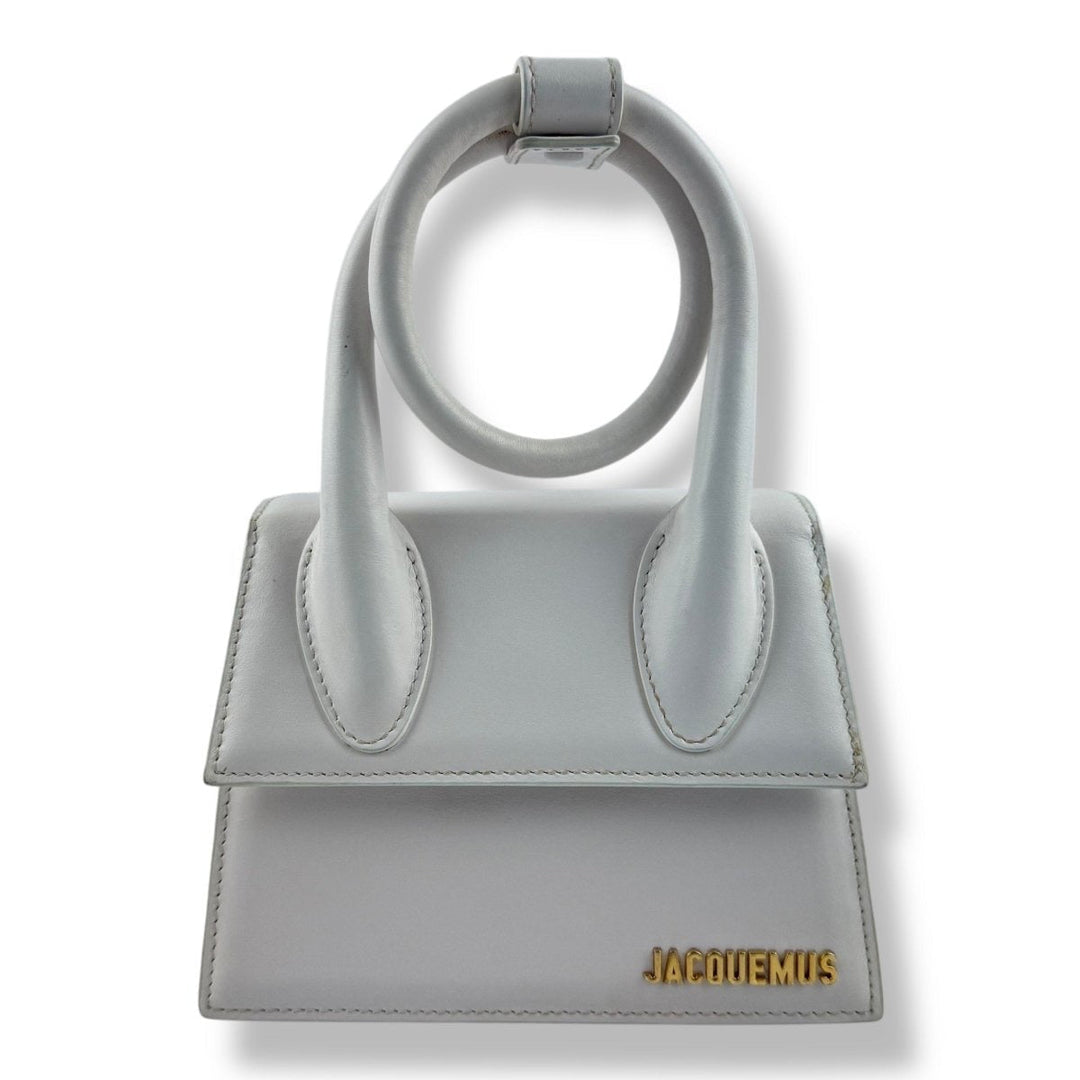 Jacquemus Le Chiquito Noeud White Crossbody Handbag - Lux Central