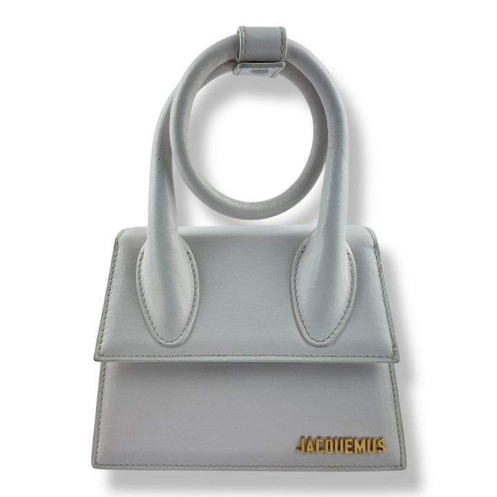 Jacquemus Le Chiquito Noeud White Crossbody Handbag - Lux Central