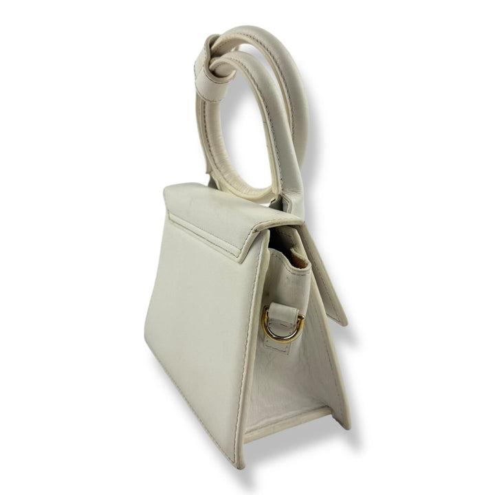 Jacquemus Le Chiquito Noeud White Crossbody Handbag - Lux Central