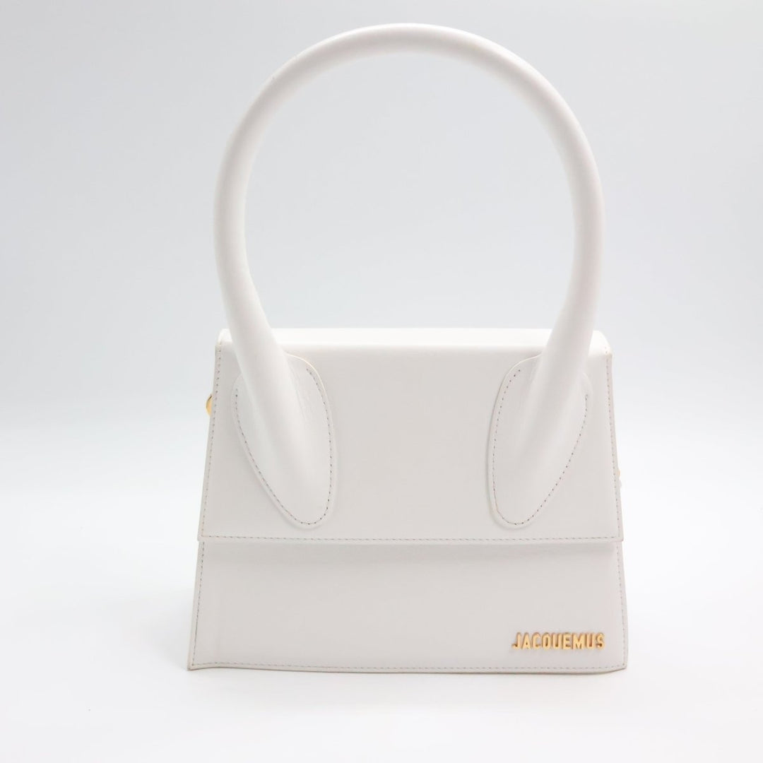 Jacquemus Le Grand Chiquito White Moyen Crossbody Handbag - Lux Central
