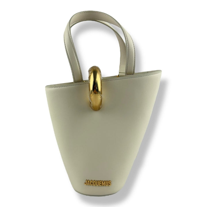 Jacquemus Le Petit Bambola Cream Bucket Bag - Lux Central