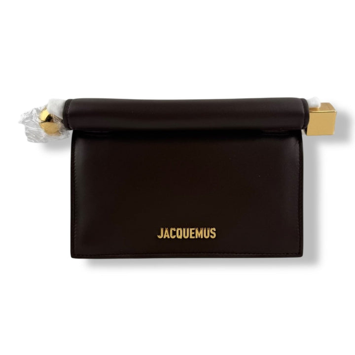 Jacquemus Le Petite Pochette Rond Brown Leather Handbag - Lux Central